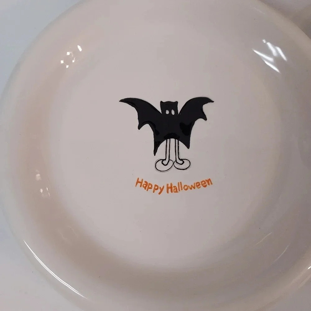 B I A 2007 Happy Halloween Dessert Ceramic Plates Set of 4